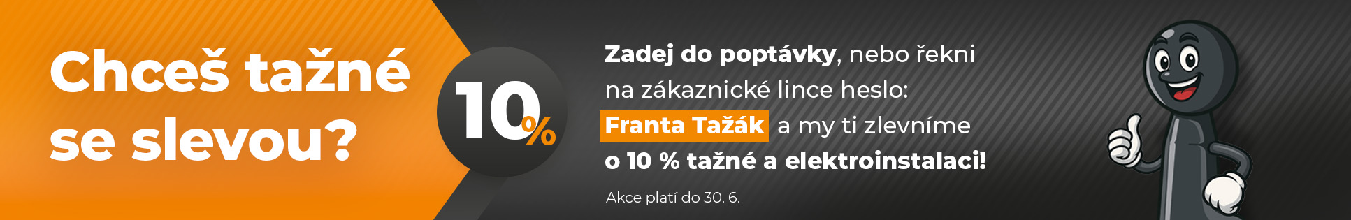 Tažné se slevou